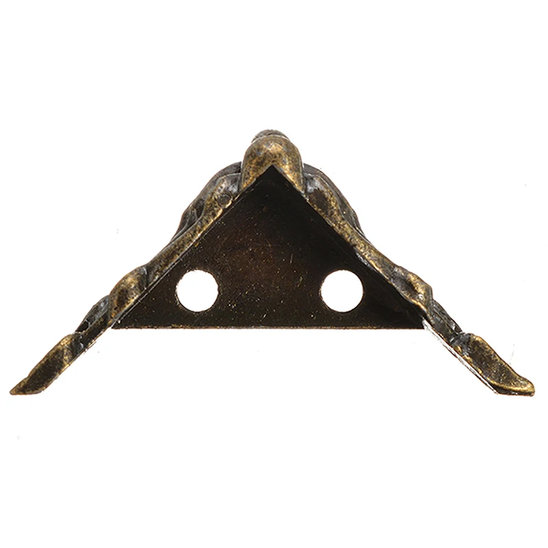 4 шт. античный латунный угловой кронштейн Ювелирная Подарочная коробка