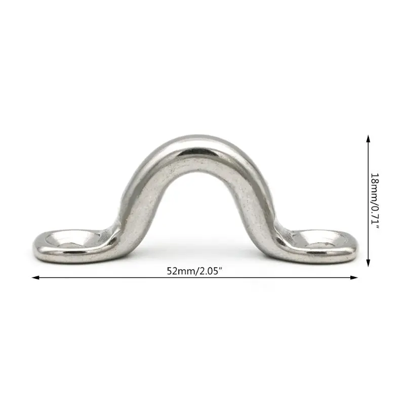 

10PCS M5 304 Stainless Steel Pad Eye Strap for Boat Door Handle Pull Door Knob