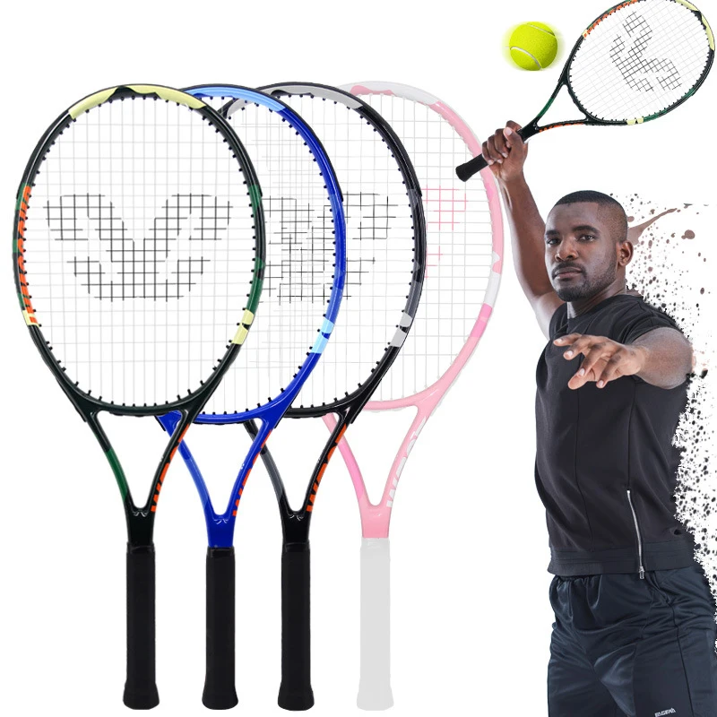 

Профессиональная теннисная ракетка для взрослых, карбоновая ракетка унисекс, подходит с сумкой, тренировочная ракетка для взрослых