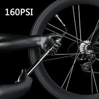 160 psi mtb road bike bicycle pump barometer gauge high pressure mini for ball cycling air hand pump tire inflator high quality