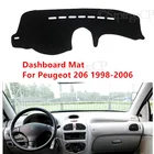 Для Peugeot 206 1998-2006, высококачественный Противоскользящий коврик, Солнцезащитный коврик для приборной панели, защитный ковер, чехол для приборной панели, аксессуары