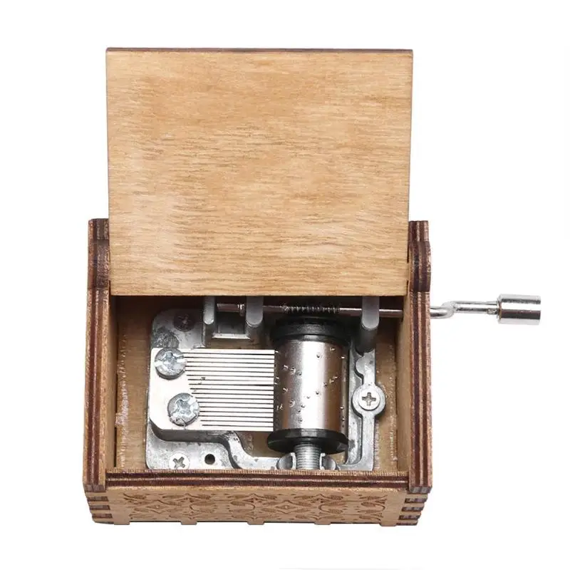 2020 деревянная элегантная Музыкальная Шкатулка винтажная ручная музыкальная