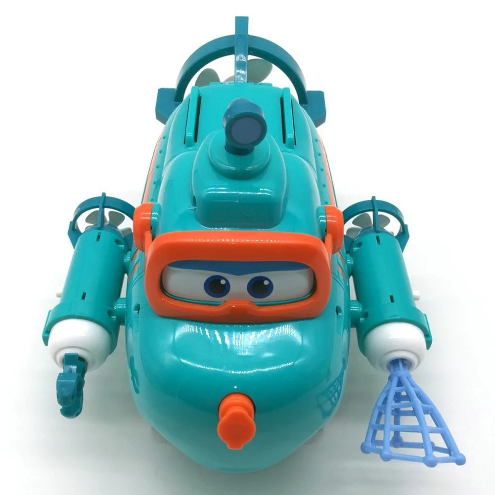 

Super Wings Willy's Submarine Boat with Sound Music Light Deformation Action Figure Set Simulation Model Gift Toys