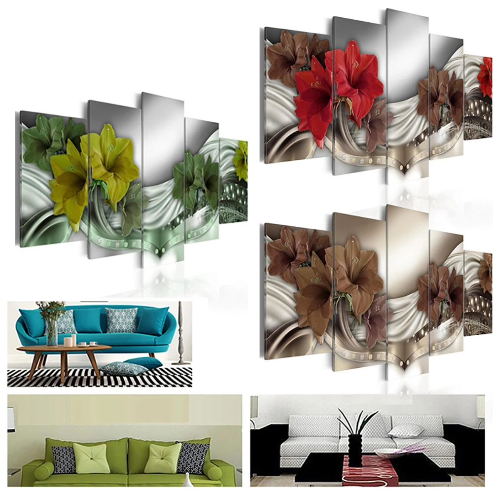 

Decor Canvas Print Framless Bedroom Study Corridor Living room Gift 5 Pcs