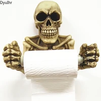 creative tissue storage home wall hanging skull waterproof tissue pumping retro telescopic rod ghost toilet paper pumping