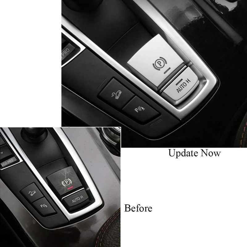 Parking Brake Switch P Button Cover Stickers for B-M-W F10 F07 F01 F25 F26 F11 F06 F15 F16 X3 X4 X5 X6 |