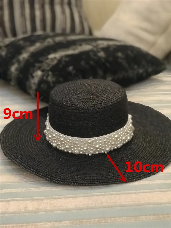 01907-shi летняя ручная работа соломенная жемчужная дамская шляпа Fedora Женская свободная Панама джазовая, шляпа