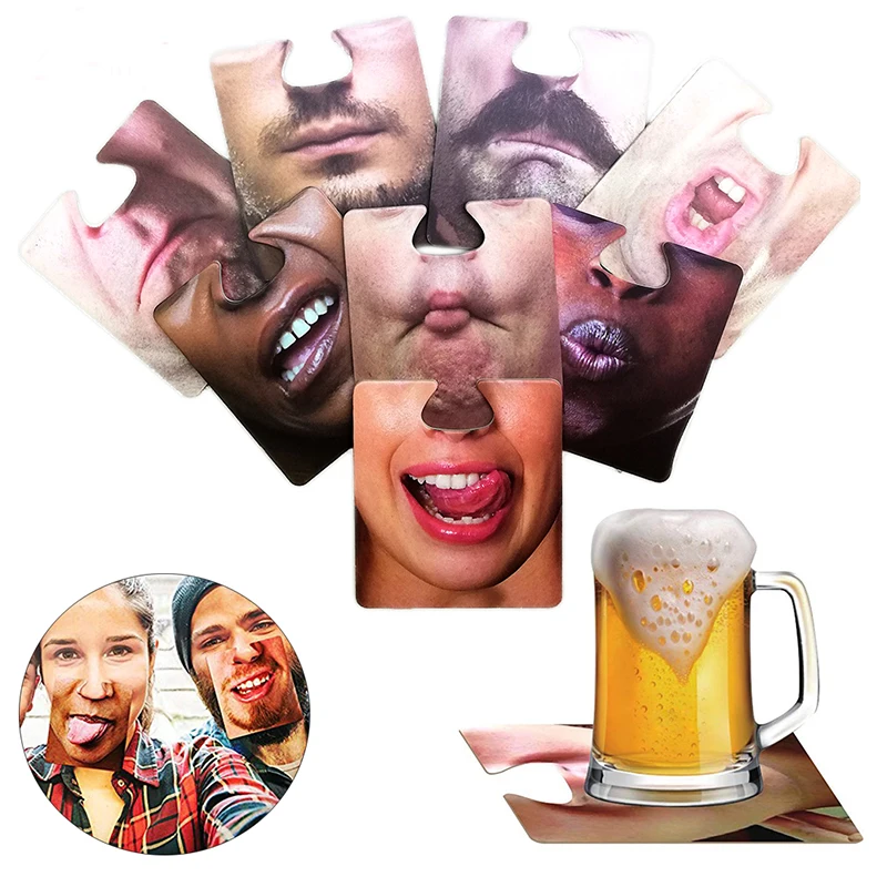 4 шт клуб уход за кожей лица подставки для напитков вечерние селфи игра