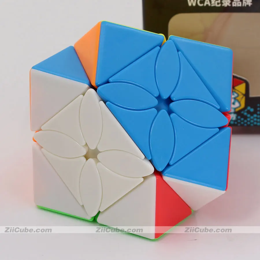 Магический куб-головоломка MoYu MeiLong skew cube кленовый лист FengYe, профессиональный кубик специальной формы, обучающий, крученая игра, игрушки