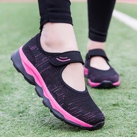 breathable womens flat sports shoes large size 35 42 breathable non slip mesh womens casual shoes 2021 new