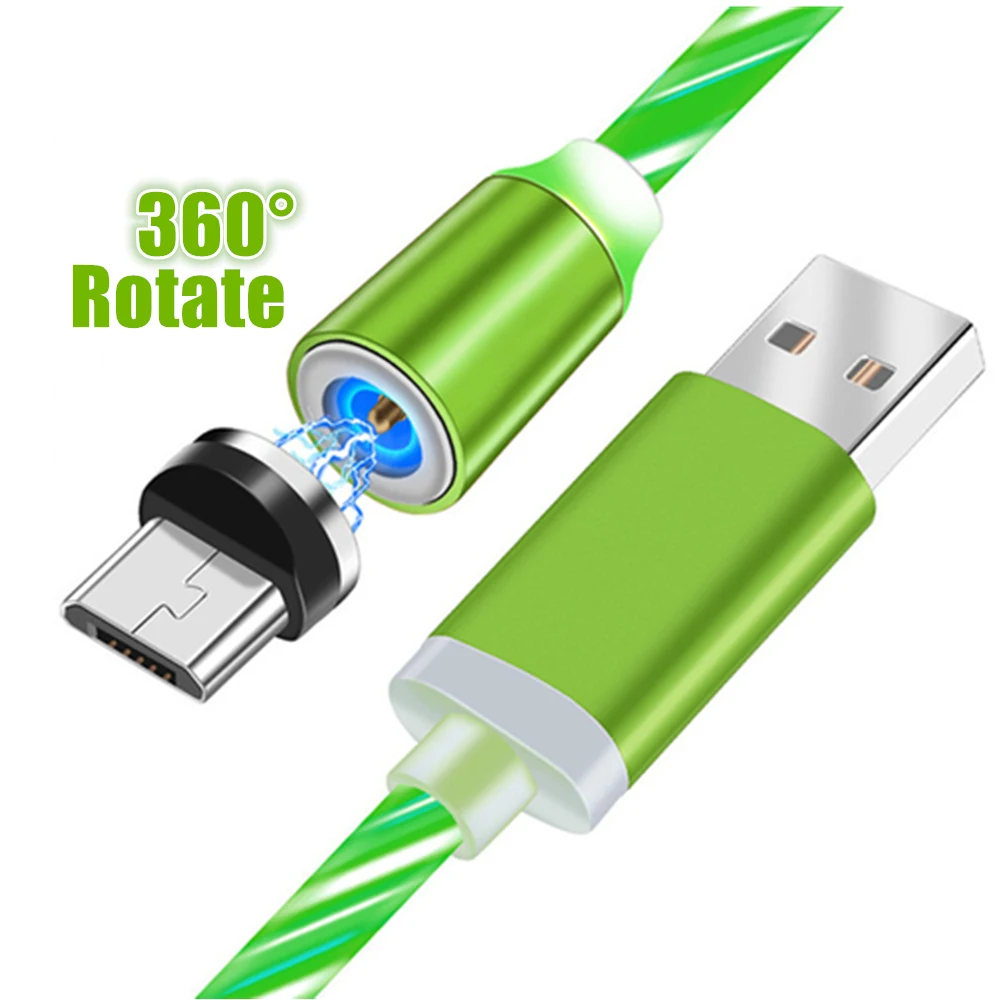 

LED Fast Charging Magnet Charge USB Cable For XIAOMI mi a3 mi9t Redmi 3s 4 4a 4X 5 Plus Note 5 Pro 5A Android USB C Charger Cord