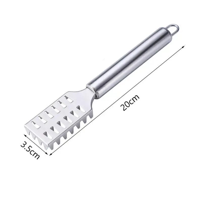 

Manual Stainless Steel Fish Scale Planer With Non-slip Handle Multi-purpose Quick Fish Scraper Kitchen Scrape Fish Scales Tools