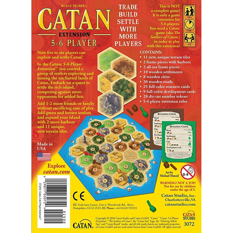 Оригинальная 5 я серия Catan/5 6 кратное увеличение игрока/расширение моряка/морячок