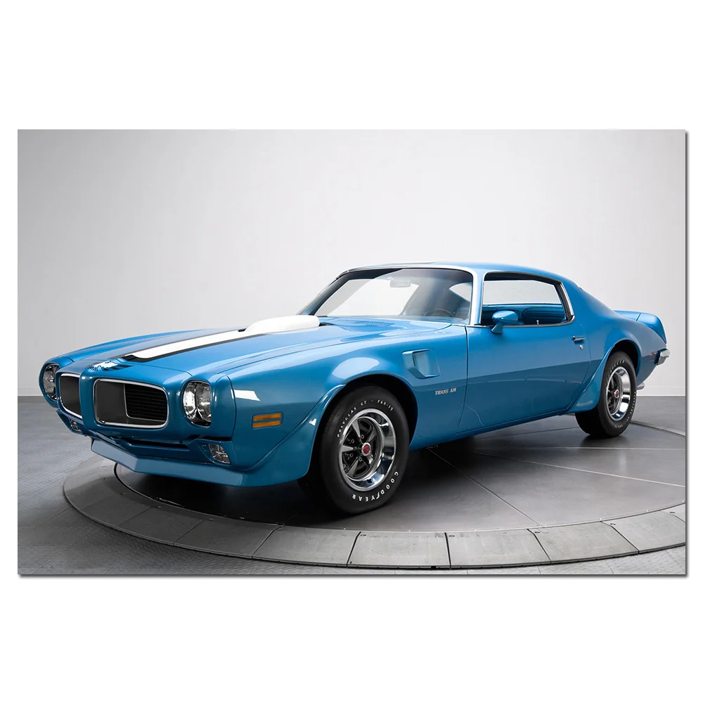 Современная живопись холст 1970 Pontiac жар классического автомобиля фото настенные