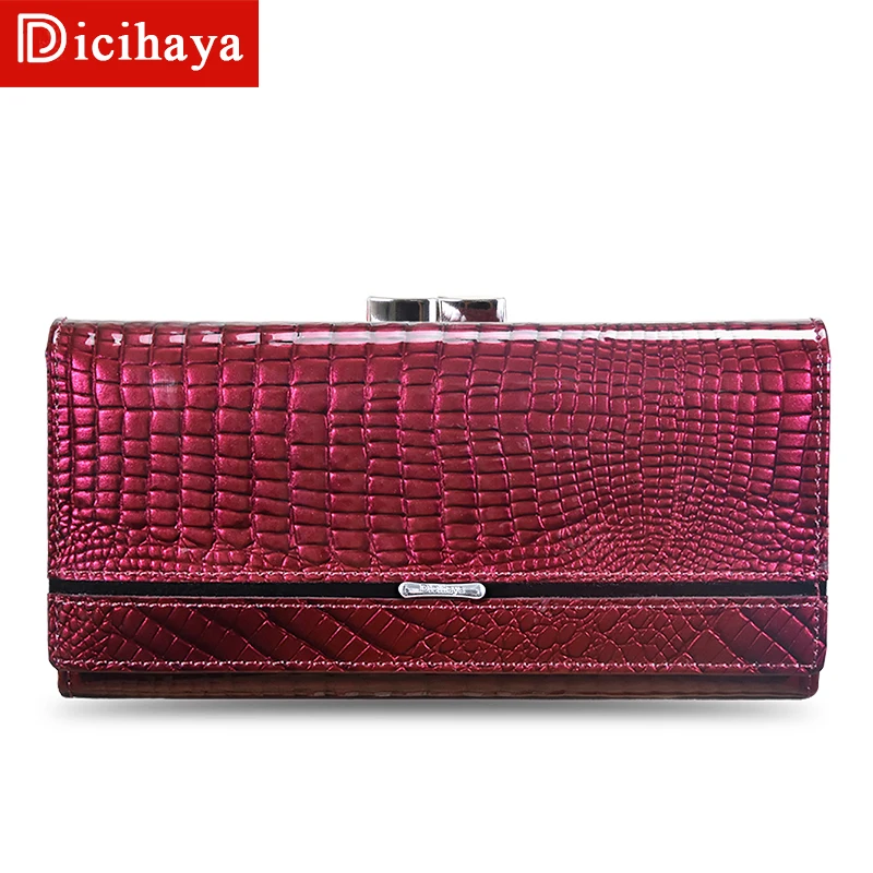 DICIHAYA кошелек, женские кошельки, новинка, модные женские кошельки из натуральной кожи, женские длинные кошельки, органайзер, кошелек для монет, клатч, сумка для телефона