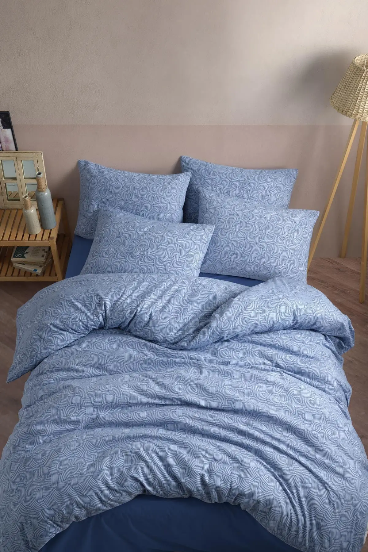 

Blue Cotton Duvet cover Set Lastlikli Single Double Quilt Cover Team Bestseller Bedding Set 160x220