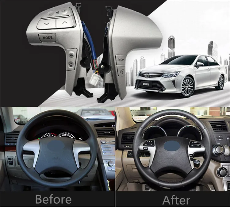 Новинка! Bluetooth рулевое колесо аудио переключатель управления 84250-06160 для Toyota Camry Corolla Hilux Vigo Highlander Innova
