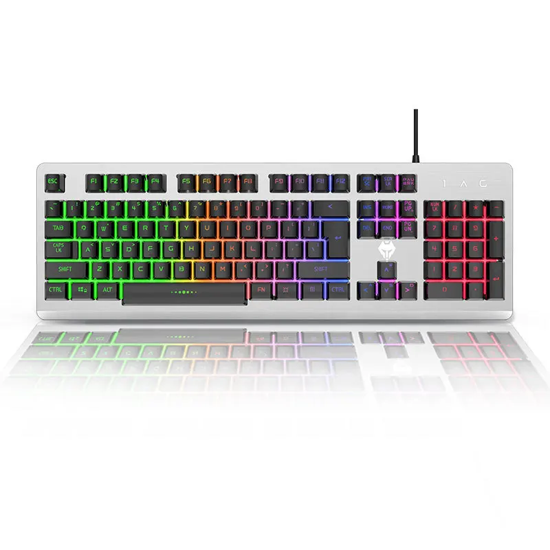 

Wolftu Backlit Gaming Computer Desktop Home Luminous Manipulator Notebook External USB Keyboard Wired