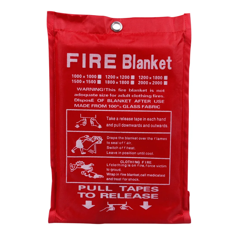 Новое горячая распродажа 1 м x одеяло для пожарной безопасности дома огнетушители