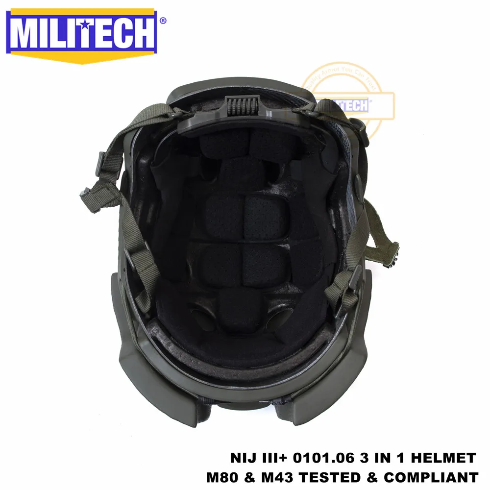 MILITECH NIJ III+ NIJ 0101,07 RF1 модульный Tacti FAST OD 3 в 1 червячный циферблат лайнер высокая XP Cut пуленепробиваемый арамидный баллистический шлем