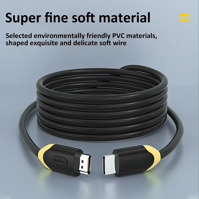 2 шт. HDMI-совместимый кабель 0 4K 3D видеокабели с позолоченным покрытием для HD TV BOX PS4
