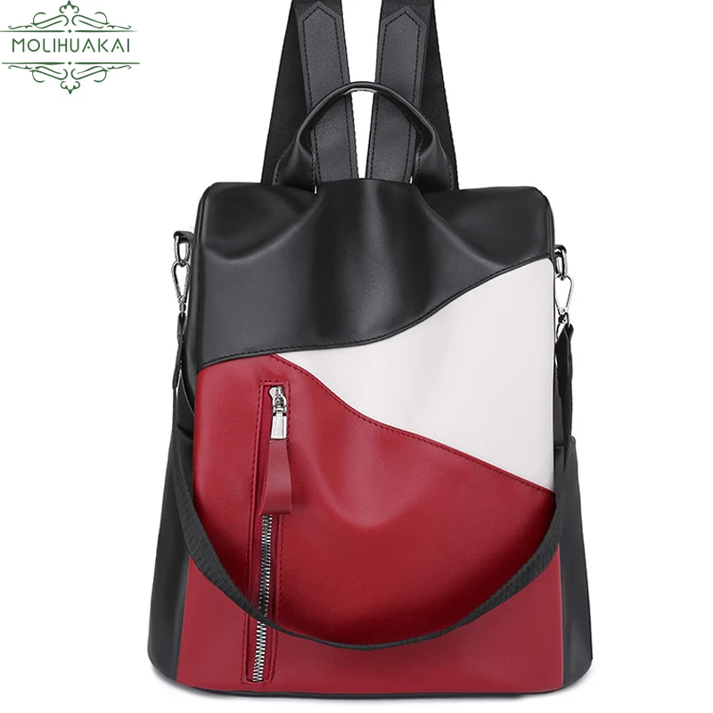 

Women Backpack leather Anti Theft Female Backpacks Multifunction Shoulder Bag For Teenagers Travel School Casual Bags Sac A Dos