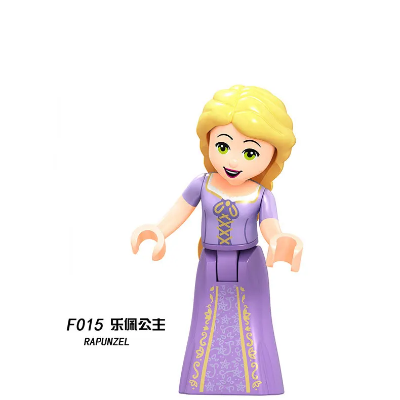 Disney Frozen Friends Анна Эльза Ариэль Золушка Принцесса строительные блоки игрушки для