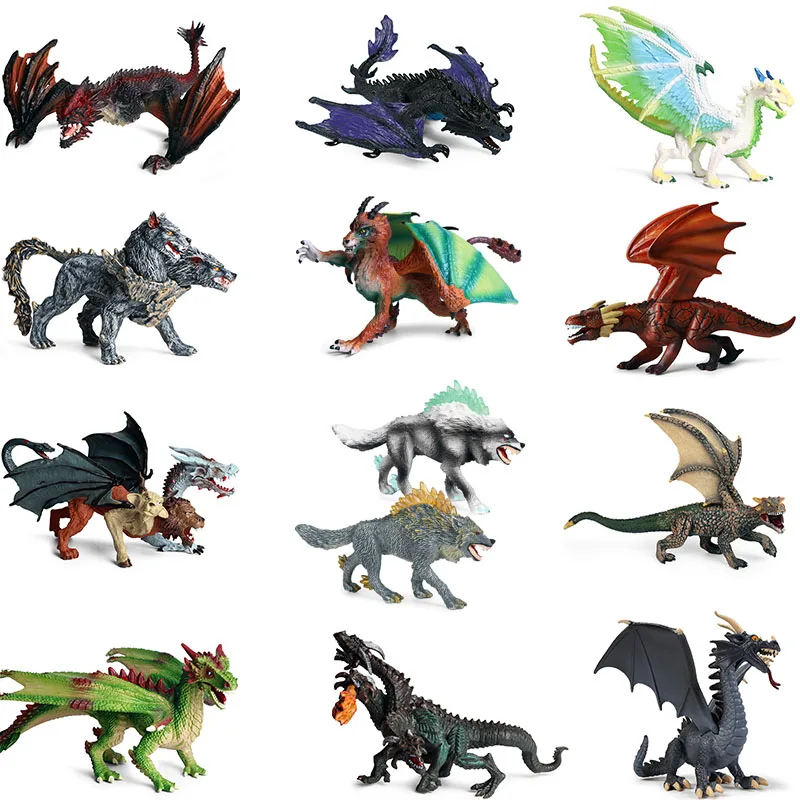 Детская модель из мультфильма динозавра легенда Ночная охота дракон летающий