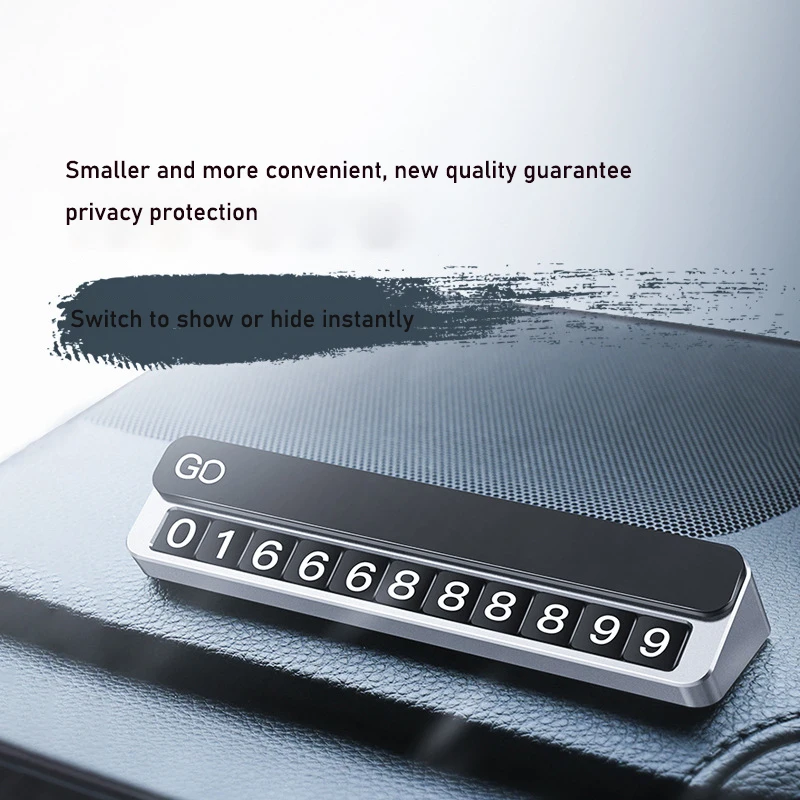 

Temporary Car Parking Card, Phone Number Holder, Parking Lot Mobile Phone Number Plate, Car Interior Decoration Stickers