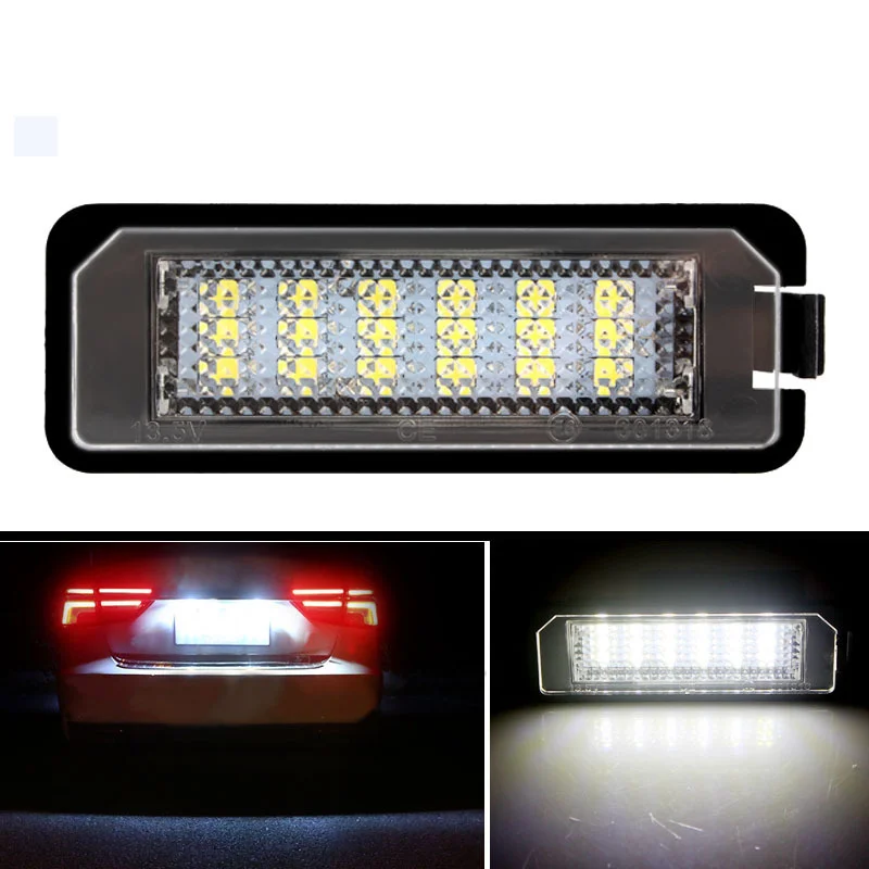 2x светильник ка номерного знака для VW GOLF 4/5/6 Lupo Scirocco Polo Passat Phaeton ний задний
