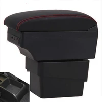 for skoda new octavia a7 armrest box universal car center console modification accessories double raised with usb