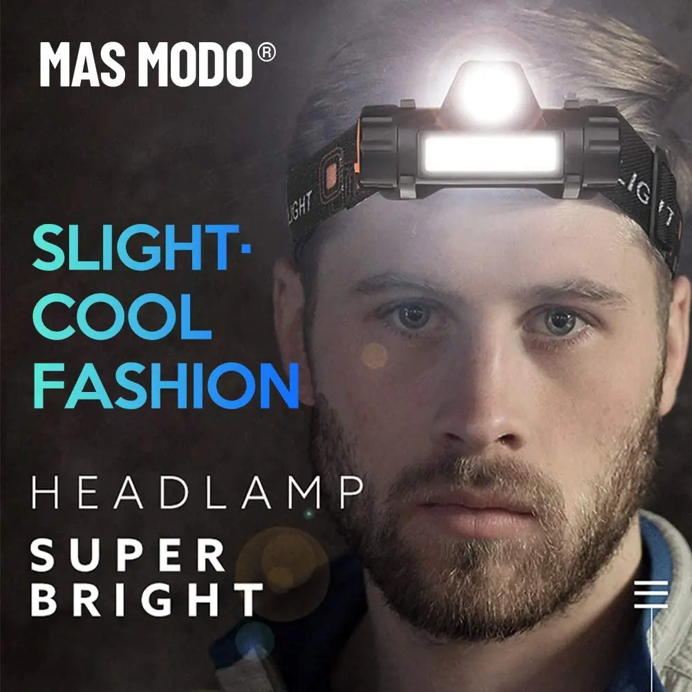 Светодиодный налобный фонарь ZK20 водонепроницаемый масштабируемый Магнитный USB