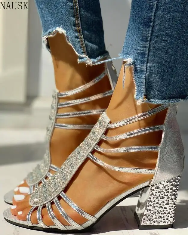 Новинка Женские босоножки Sandalias Mujer Модель 2020 года Летние Стильные туфли лодочки