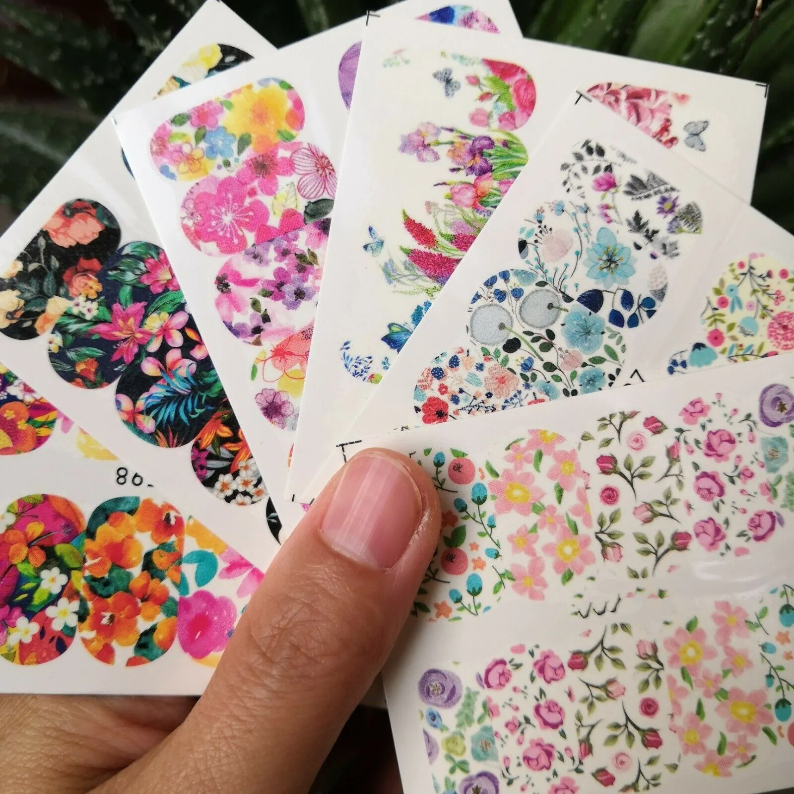 

Красивые наклейки для дизайна ногтей в стиле ретро с цветами, наклейки с переводными наклейками, полная наклейка для ногтей с цветами