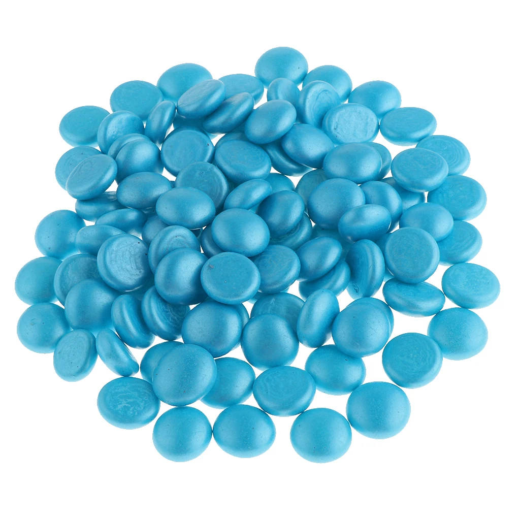 100 шт. плоская стеклянная мраморная галька Ваза Наполнители Декор Смешанные