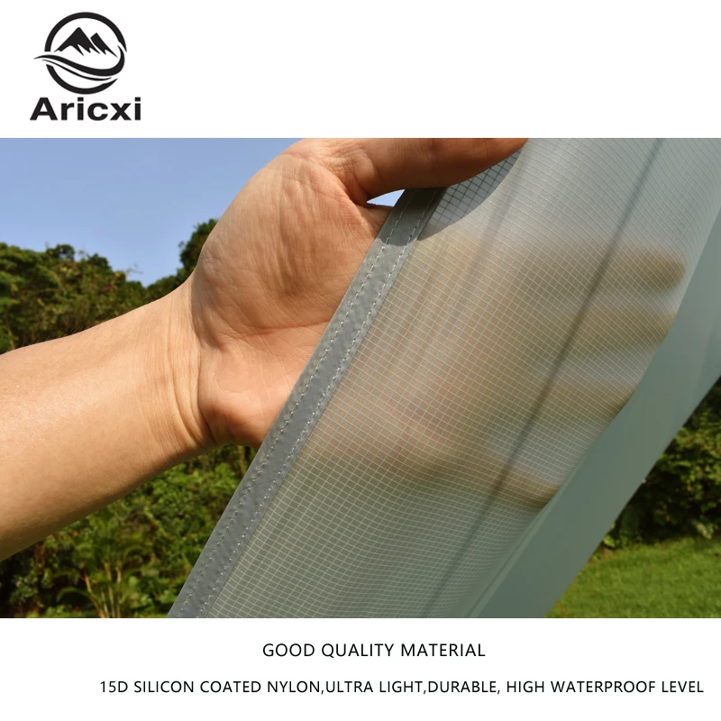 Сверхлегкая походная палатка Aricxi 15D нейлоновая силиконовая навес брезент на 1