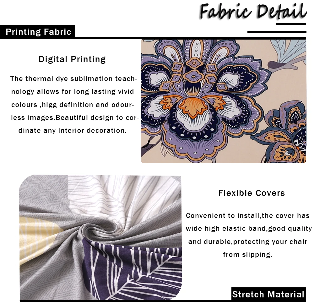 Dust-proof Universal Size Elastic Chair Cover festival Stretch Chair Cover Seat Slipcovers For Dining Room Hotel Banquet Home