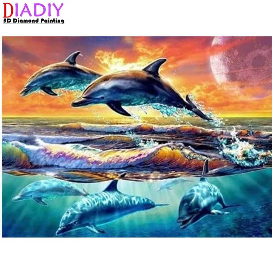 

5D Diamond Painting Animals Horse Diamond Mosaic Tiger Lion DIY Full Round Diamond Embroidery Cross Stitch Rhinestone Art