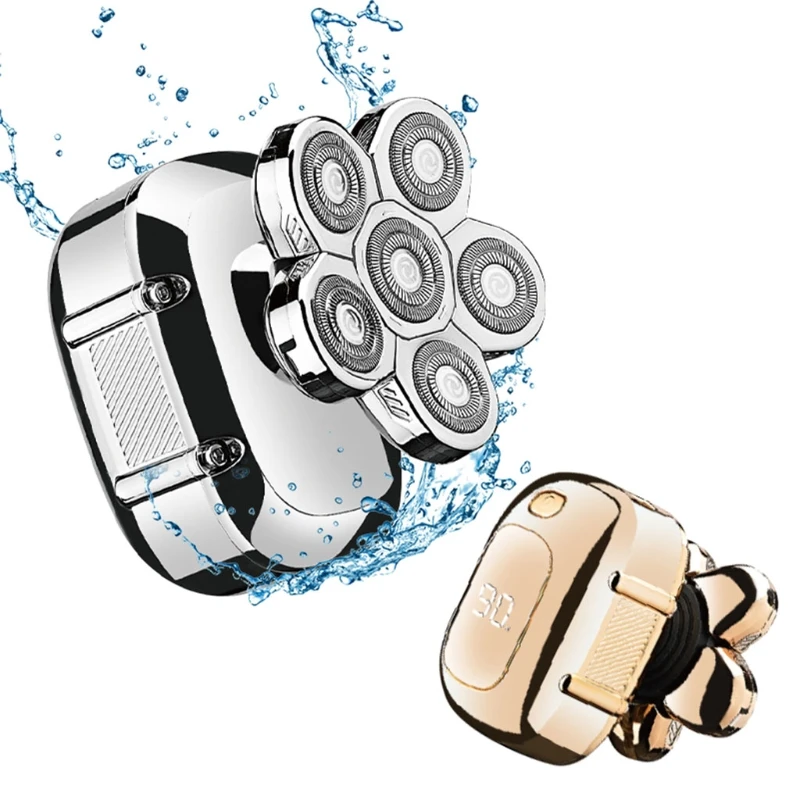 Электробритва Сменные кассеты 6 шт. w/цифровой Дисплей 90 мин Время работы USB