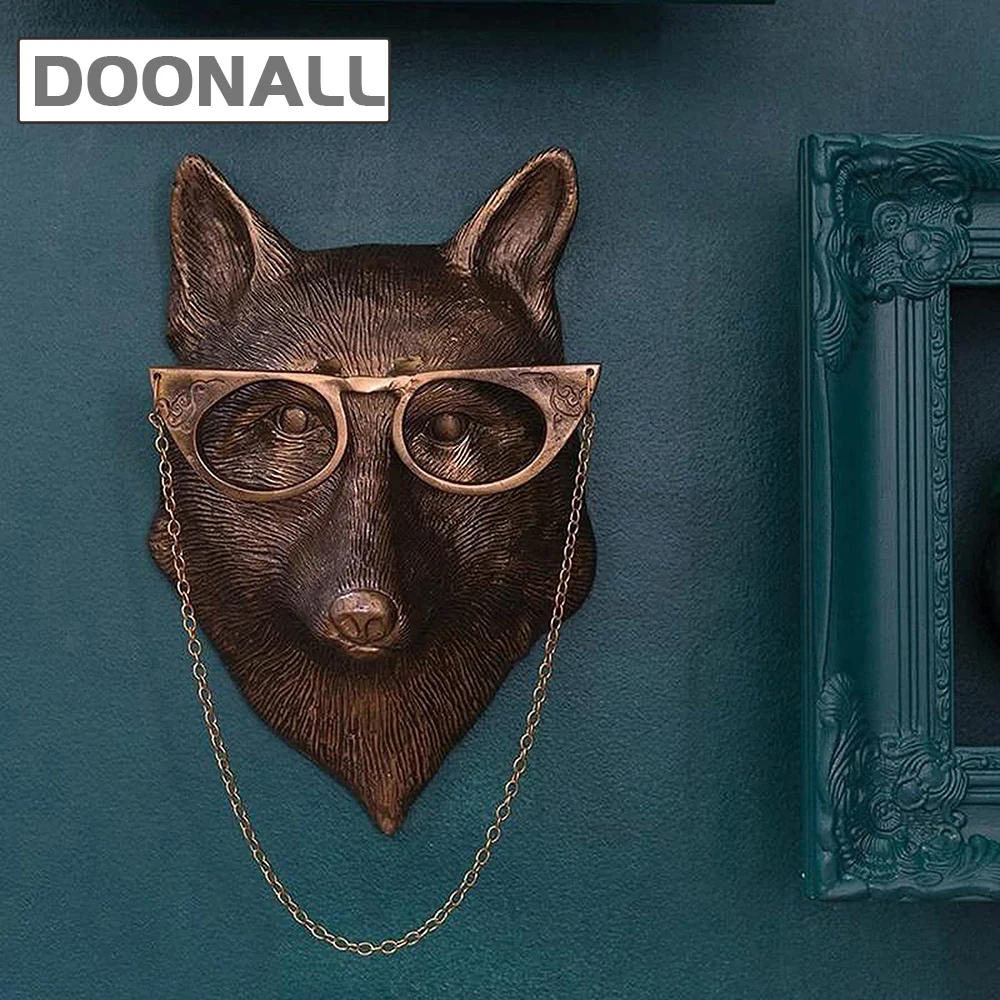 Декоративная настенная скульптура в виде головы животного декор для стен кролик