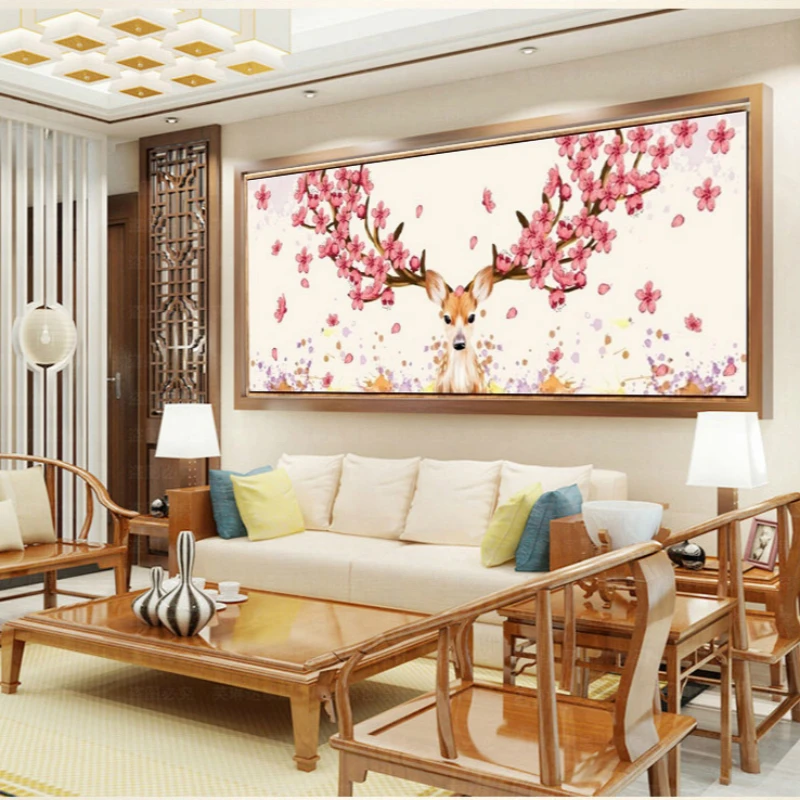 Алмазная вышивка мозаика крестиком полная круглая европейский стиль