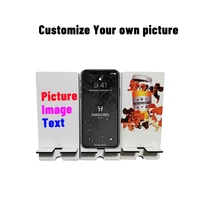 diy mdf plate print picture text heat sublimation transfer image phone holder cavalier king charles spanilel wedding picture