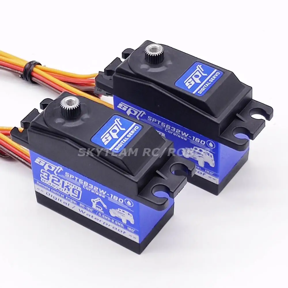 Сервопривод SPT5632W-180 32 кг водонепроницаемый с полым ротором стандартный цифровой