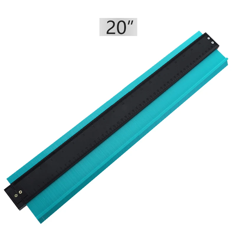 20inch-green Профиль датчик 5/10/20 ''контур датчик дубликатор duplo и Пластик дюймов метрический профиль линейка для копирования нерегулярные Форма Дерево Лазерная маркировочная инструмент - Цвет: 20inch-green