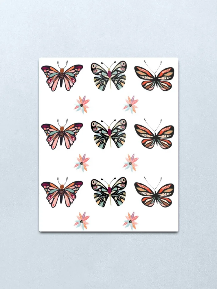 

papillon funny Metal Print Tin Sign Vintage Metal Wall Sign Plaque Retro Garage Shed Car