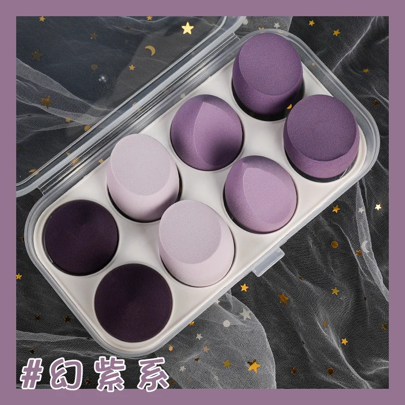 

8pcs Face Makeup Puff Sponges set Cosmetic Beauty Foundation Powder Blush Blender Blending Sponges Esponja Maquillaje