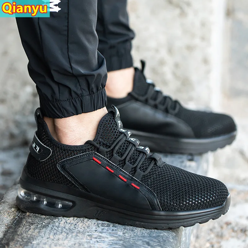 

2021 new safety boots men's steel-toed shoes safety shoes anti-piercing work shoes sports shoes breathable protective shoes