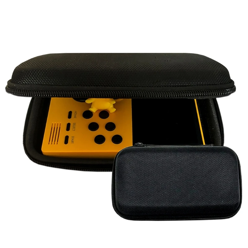 

Retro Game Console Protection Bag Dust-proof Storage Handbag Carrying Case Box for RG351v Game Host Card Reader Tempered Film