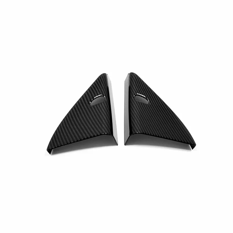

For Nissan Qashqai J11 2015 16 17 18 2019 ABS Carbon / matte Trim Accessories Car Front Inner Triangle speaker audio horn Cover
