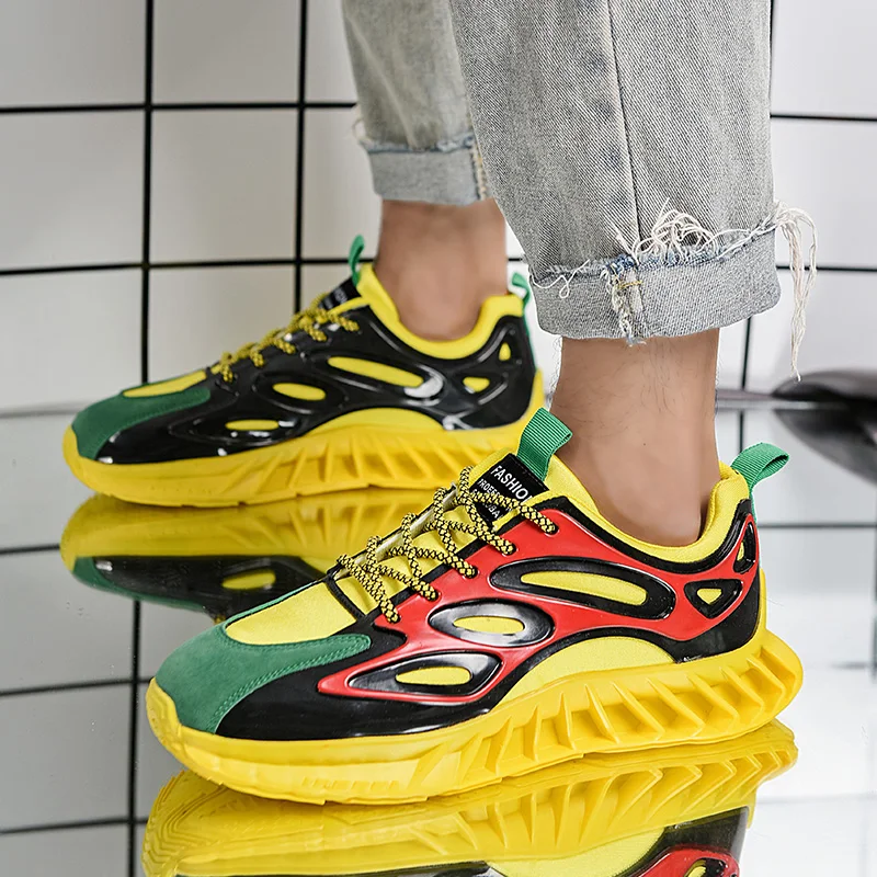 Кроссовки PARZIVAL Мужские дышащие Повседневная Удобная обувь для бега весна |